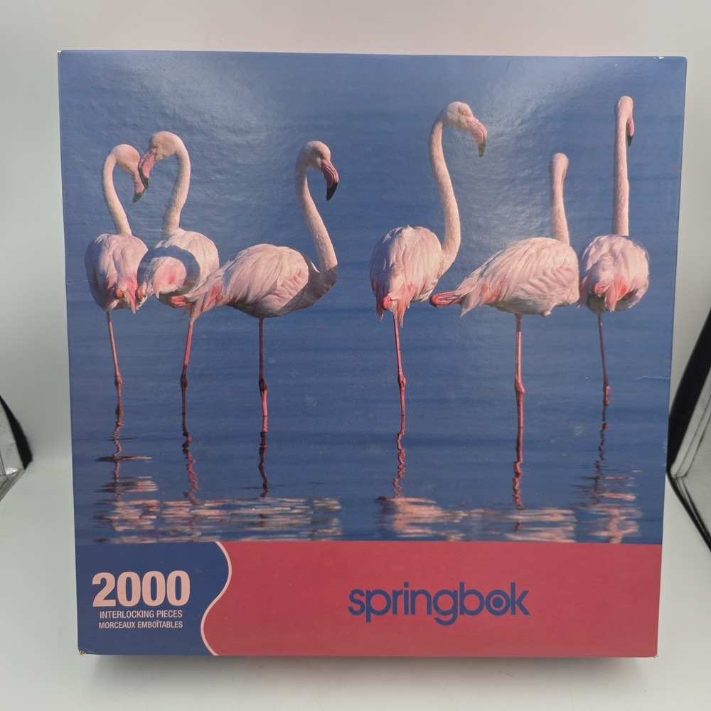 Springbok Flamingo Reflection 2000 Interlocking 34" X 42.5" Piece Puzzle NEW